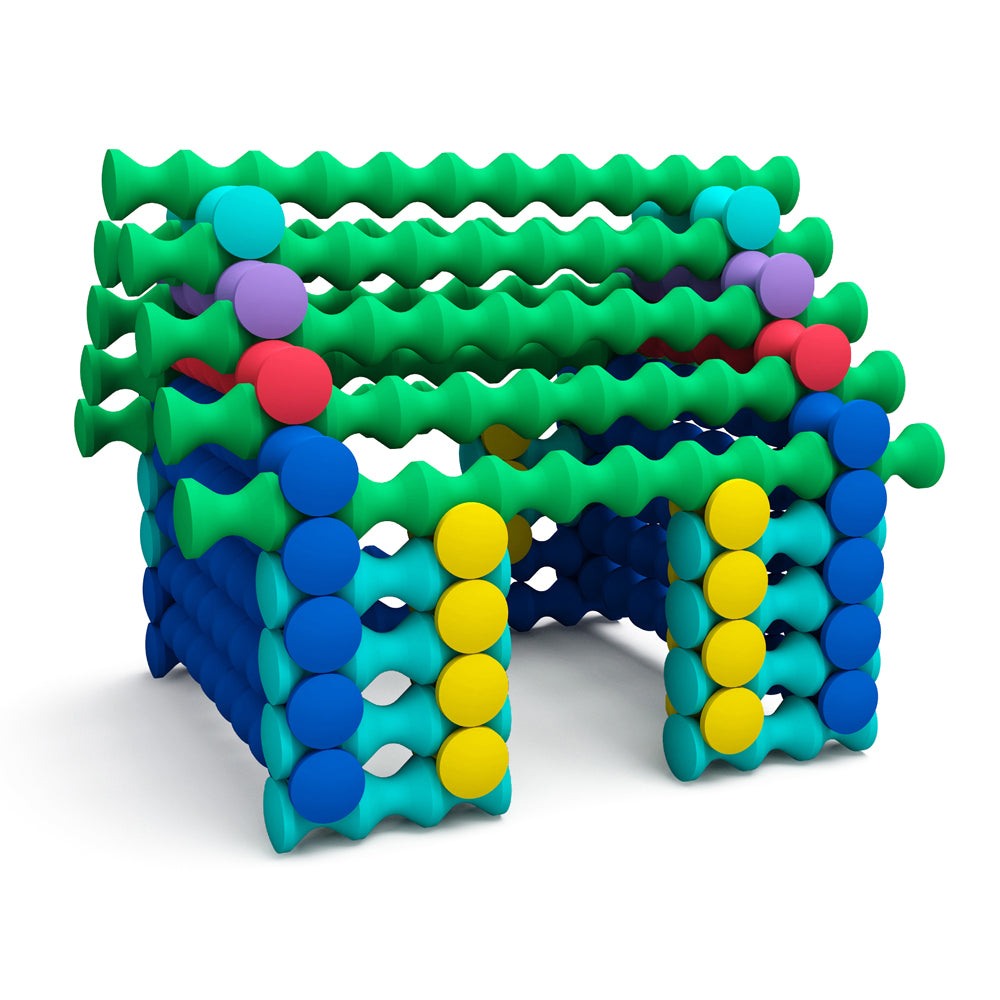 Alternative view of Popular Playthings Playstix Starter Set - 80 Piece Construction Toy