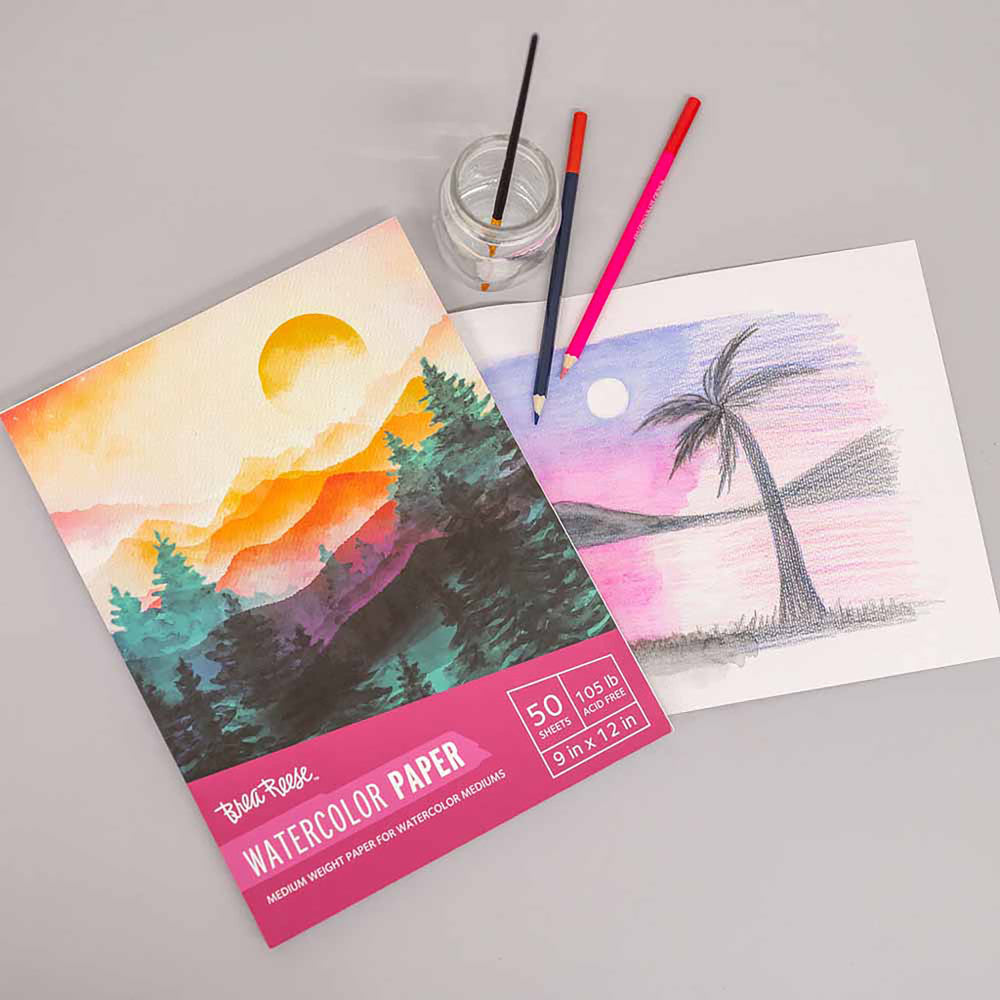 Brea Reese Watercolor Paper Pad - 50 Sheets, 9x12 inches, 105lb, Acid-Free - Image 3
