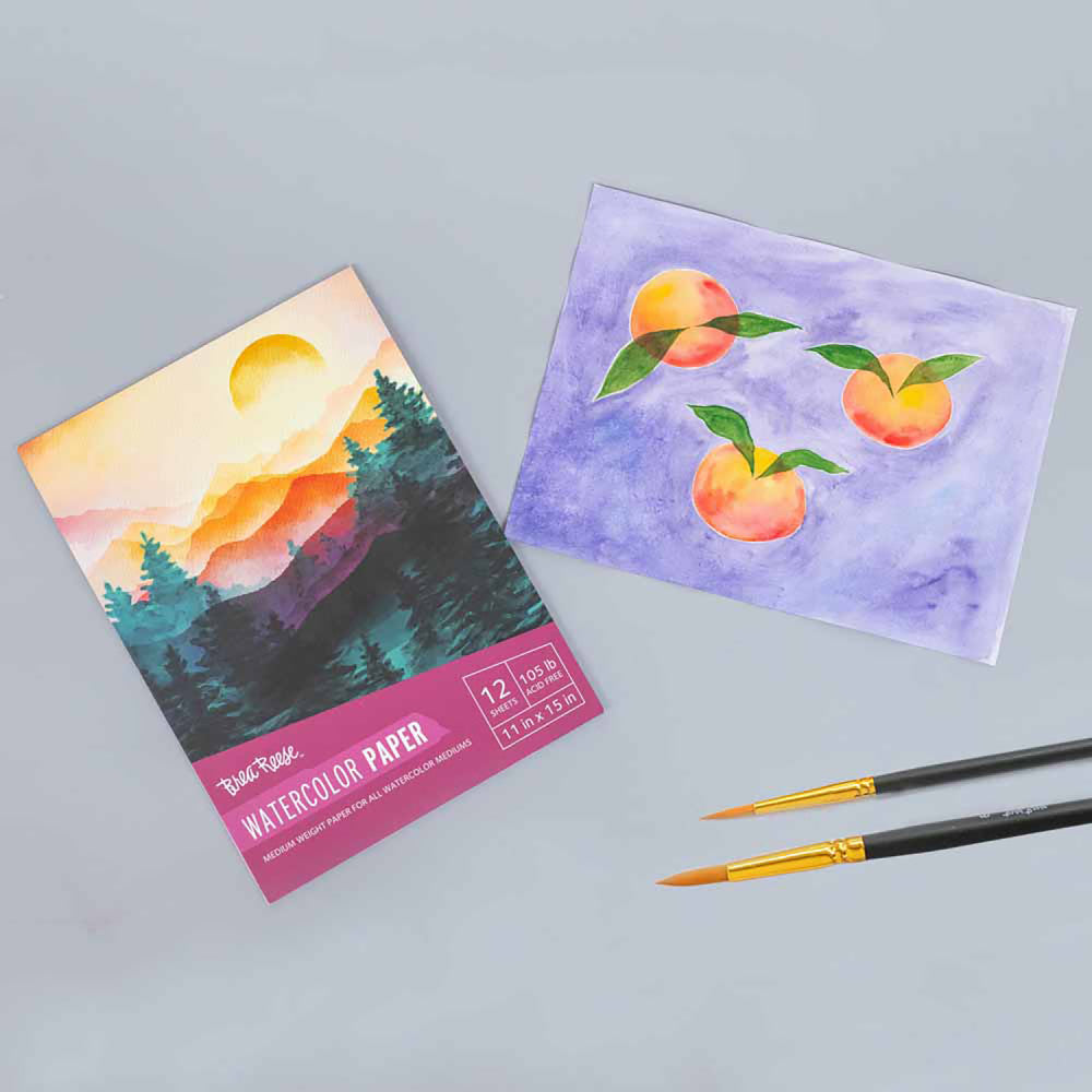 Alternative view of Brea Reese Watercolor Paper Pad, 50 Sheets, 11x15 Inches, 105lb, Acid-Free