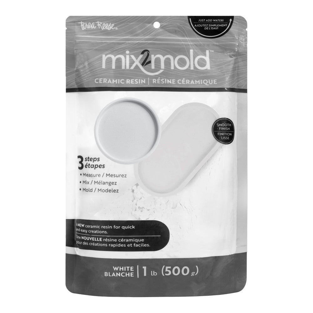 Brea Reese Mix2Mold Ceramic White Resin Powder - 1lb Magic Crafting Blend