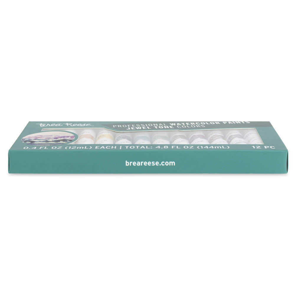 Brea Reese Professional Watercolor Set - Jewel Tones, 12 Vibrant Tubes - Image 4