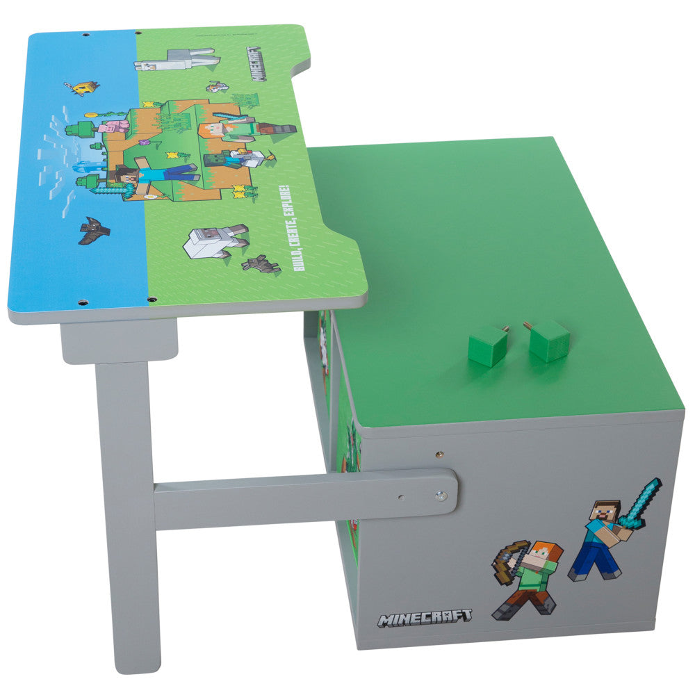 Minecraft 2-In-1 Convertible Bench & Table - Magical Furniture Transformation - Image 3