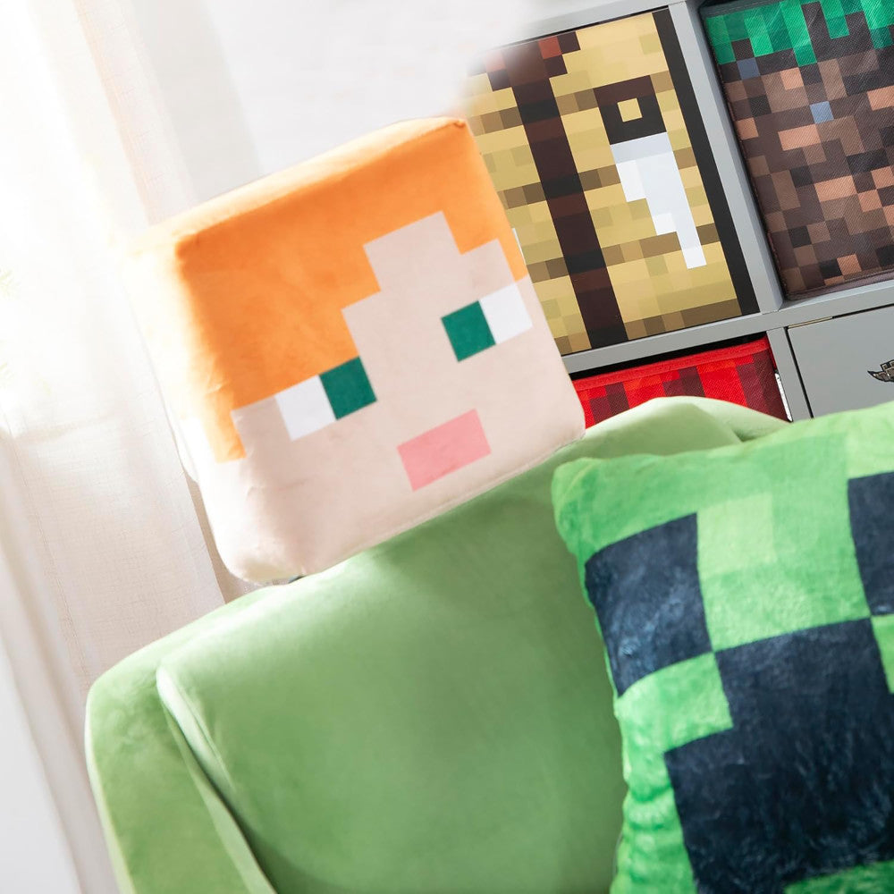 Minecraft: Relax Pillow - Alex Character Lounge Cushion with Armrests - Image 4