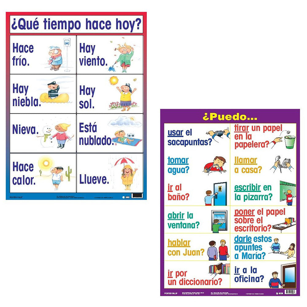 Alternative view of Poster Pals Spanish Language Educational Posters - Vibrant Classroom Set