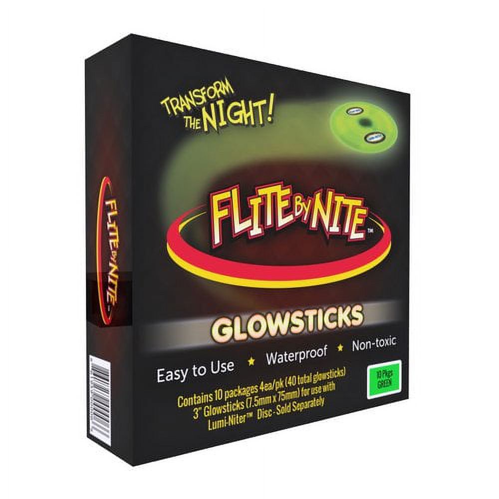 Alternative view of Lumi-Niter Glowstick Party Refills, Waterproof Green, 6-Pack