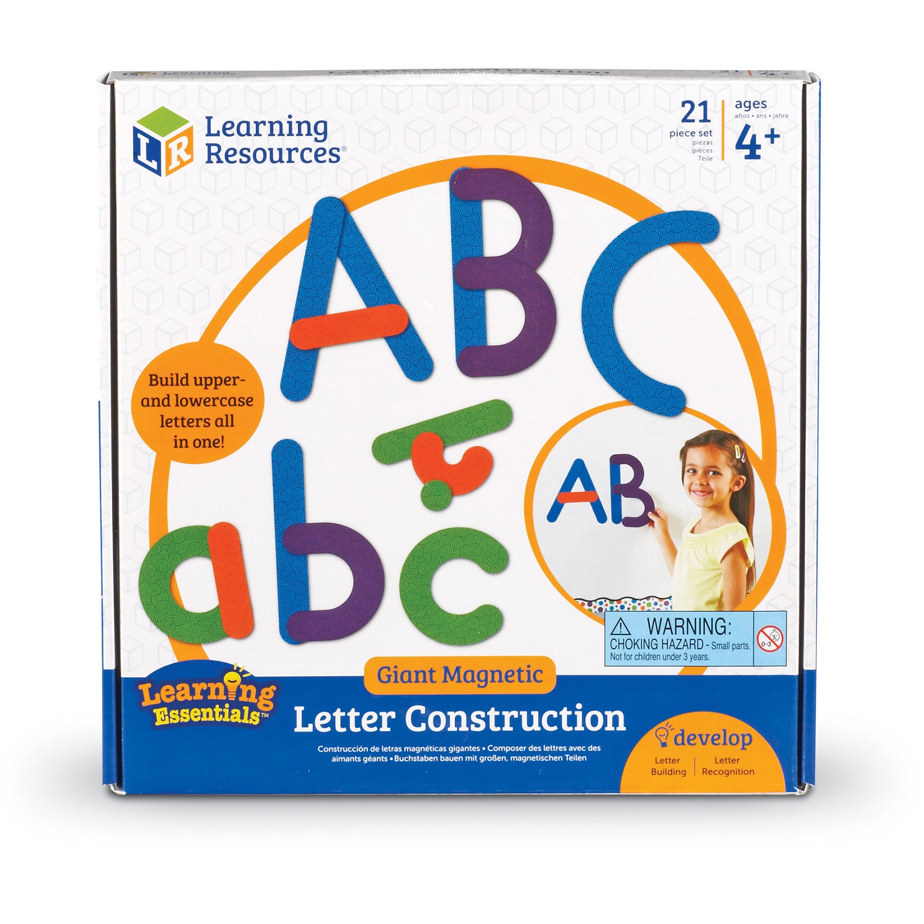 Learning Resources Giant Magnetic Letter Construction - 21-Piece Educational Set - Image 2