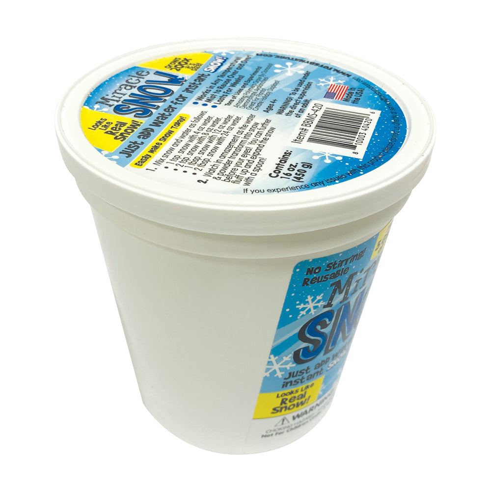 Toys By Nature Miracle Snow Instant Snow Kit – 1lb Big Bucket - Image 3