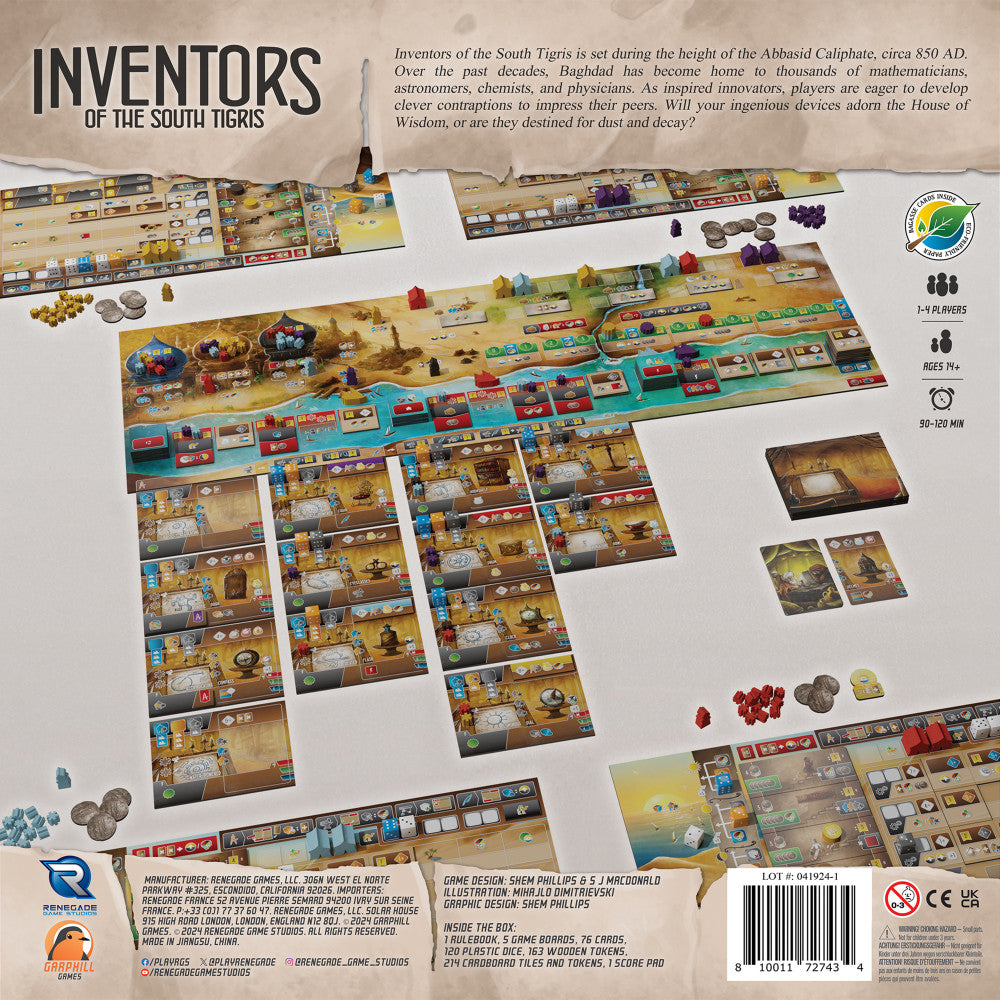 Alternative view of Renegade Game Studios: Masterminds and Machinations in South Tigris Strategy Game