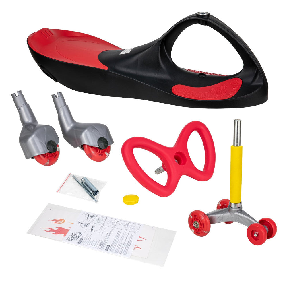 Alex - Lightning Glow Rider - Inertia-Powered Ride-On Toy - Black & Red - Image 3