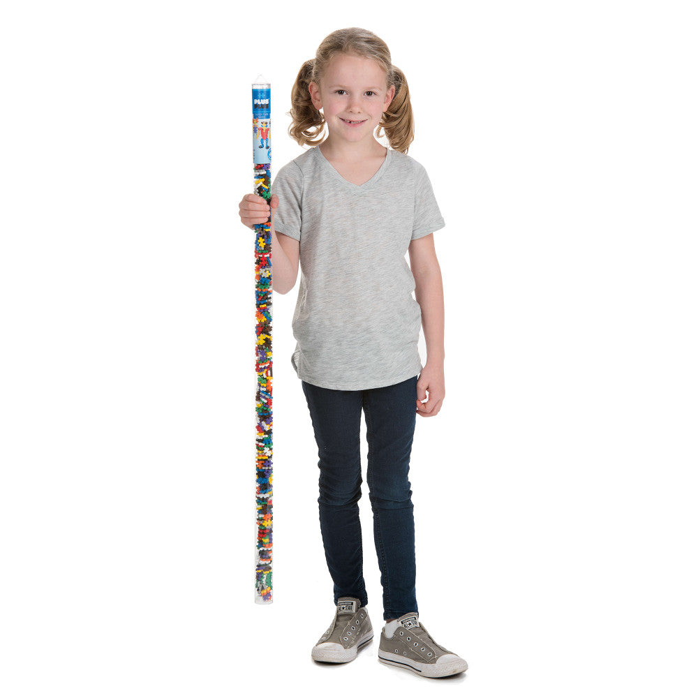 Plus-Plus Super Tube - 500 Piece Basic Color Mix - Creative Building Toy for Kids - Image 2