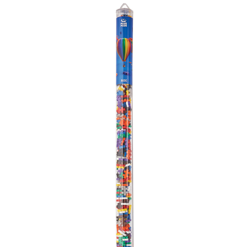 Plus-Plus Super Tube - 500 Piece Basic Color Mix - Creative Building Toy for Kids - Image 6