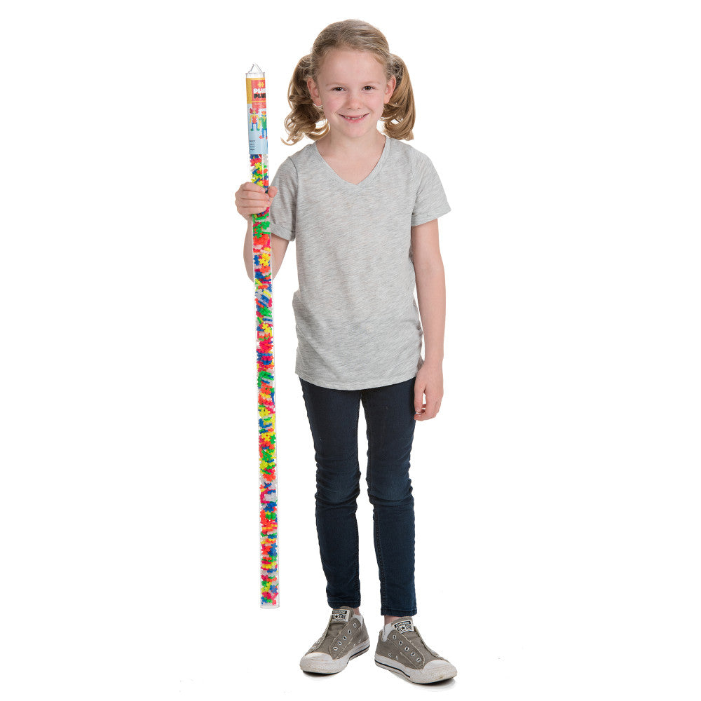 Alternative view of Plus-Plus Super Tube - 500-Piece Neon Mix Building Set - Ages 5+