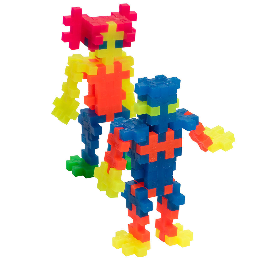Plus-Plus Super Tube - 500-Piece Neon Mix Building Set - Ages 5+ - Image 3