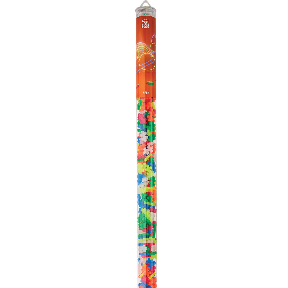 Plus-Plus Super Tube - 500-Piece Neon Mix Building Set - Ages 5+ - Image 6