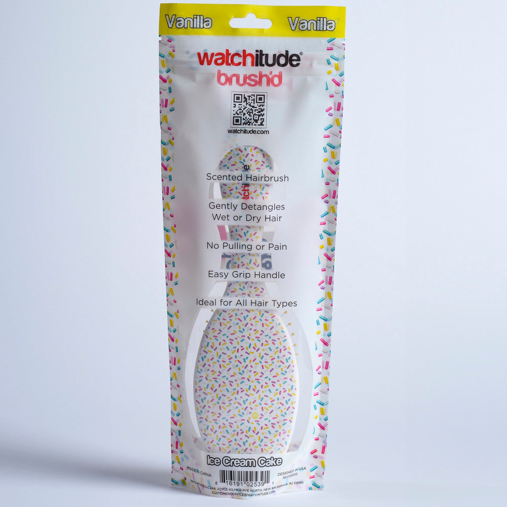 Watchitude Ice Cream Cake Scented Hair Brush for Kids - Vanilla Aroma - Image 5