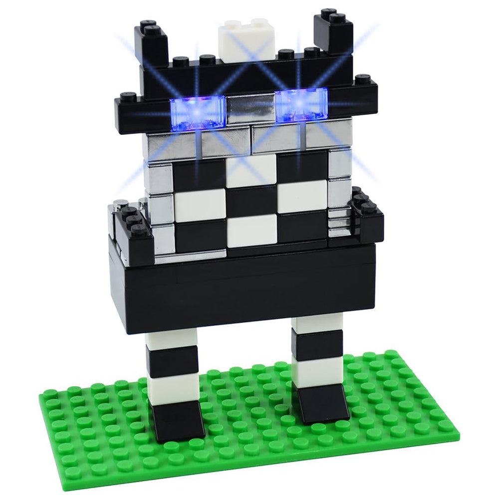 E-Blox Power Blox Build Your Own Glowing Cat Sculpture - 3D Light-Up Creative Kit for Kids 8+ - Image 2