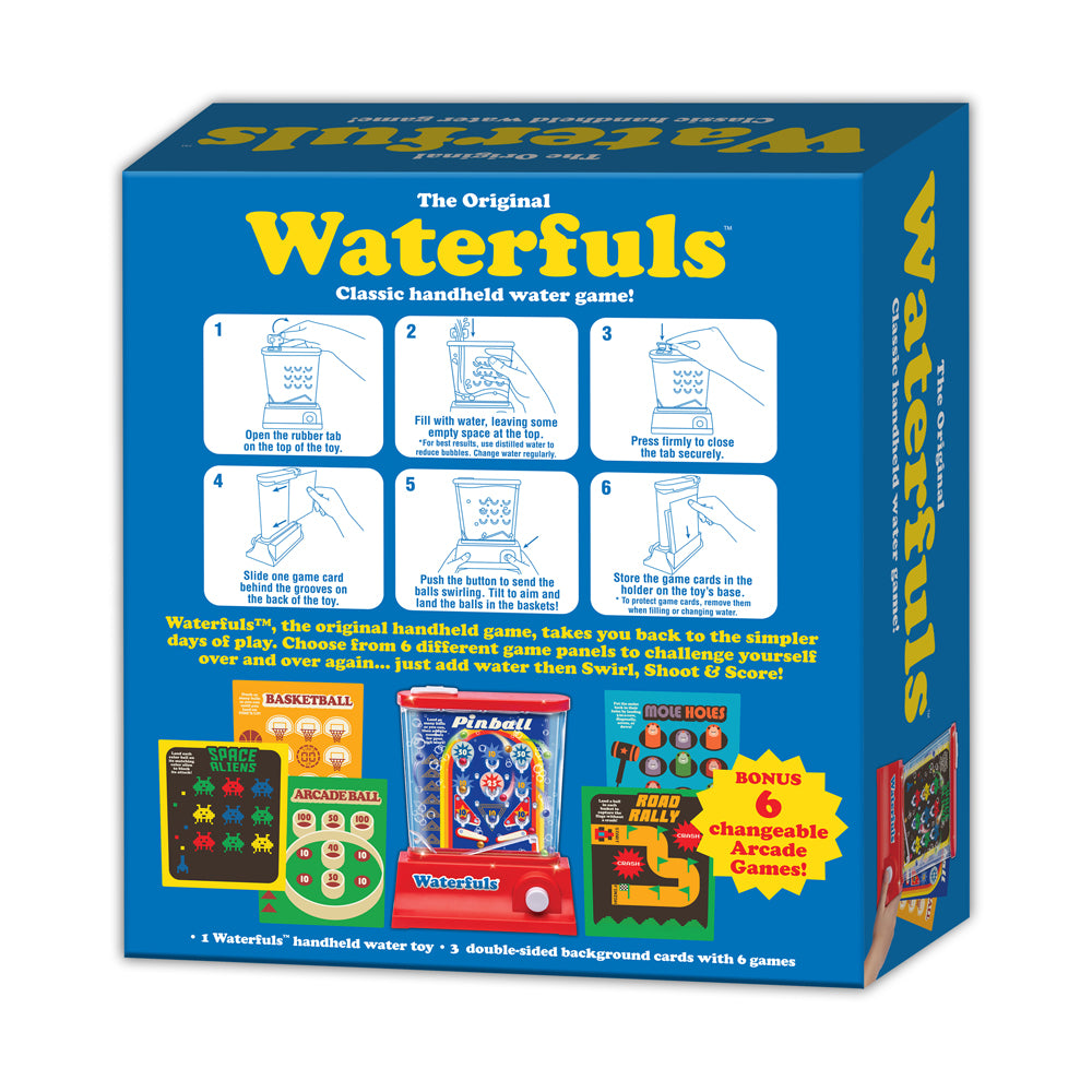 Alternative view of Waterfuls Classic Handheld Water Game with 6 Themed Backgrounds