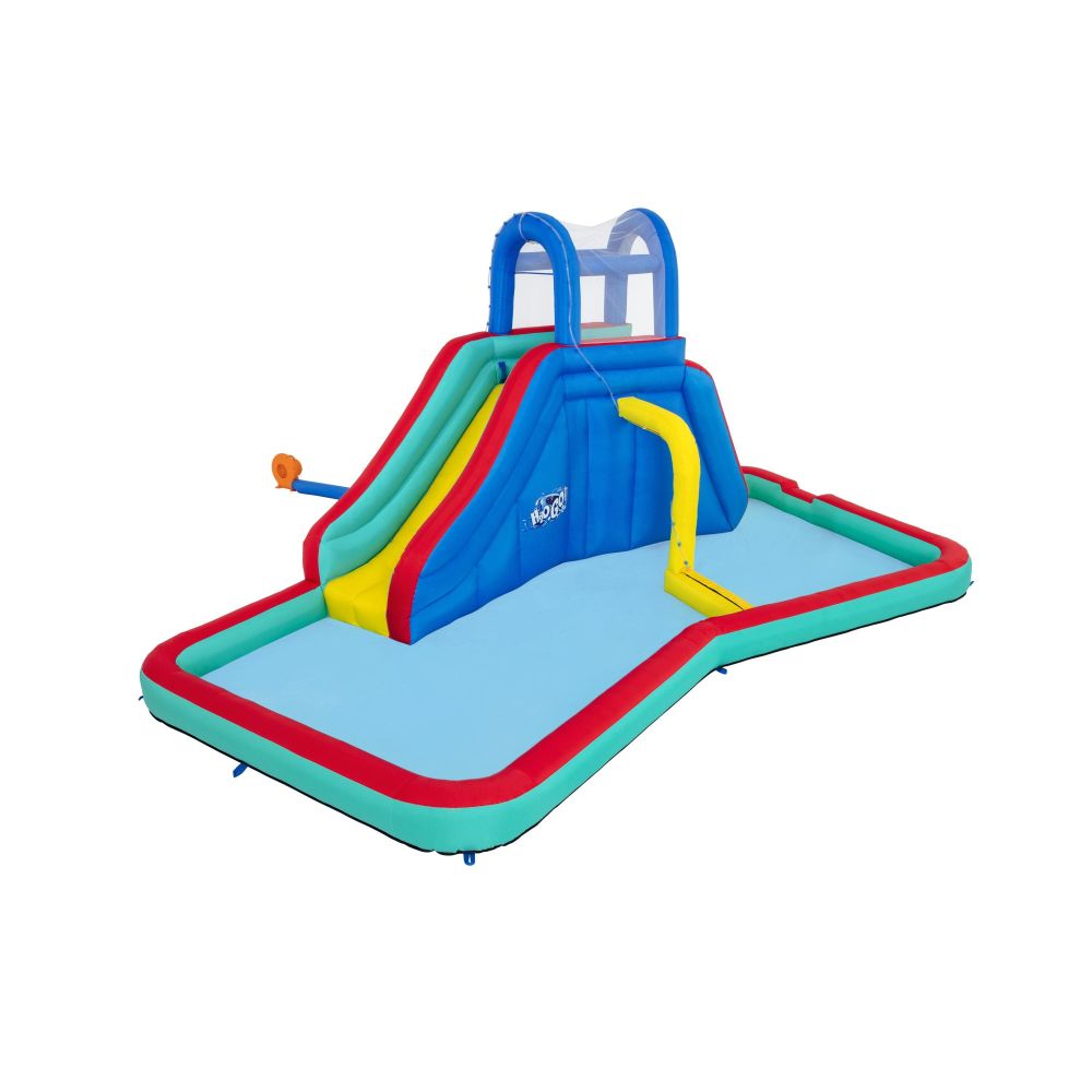 Alternative view of Bestway H2OGO! Waterfall Waves Mega Inflatable Water Park with Slide and Pool