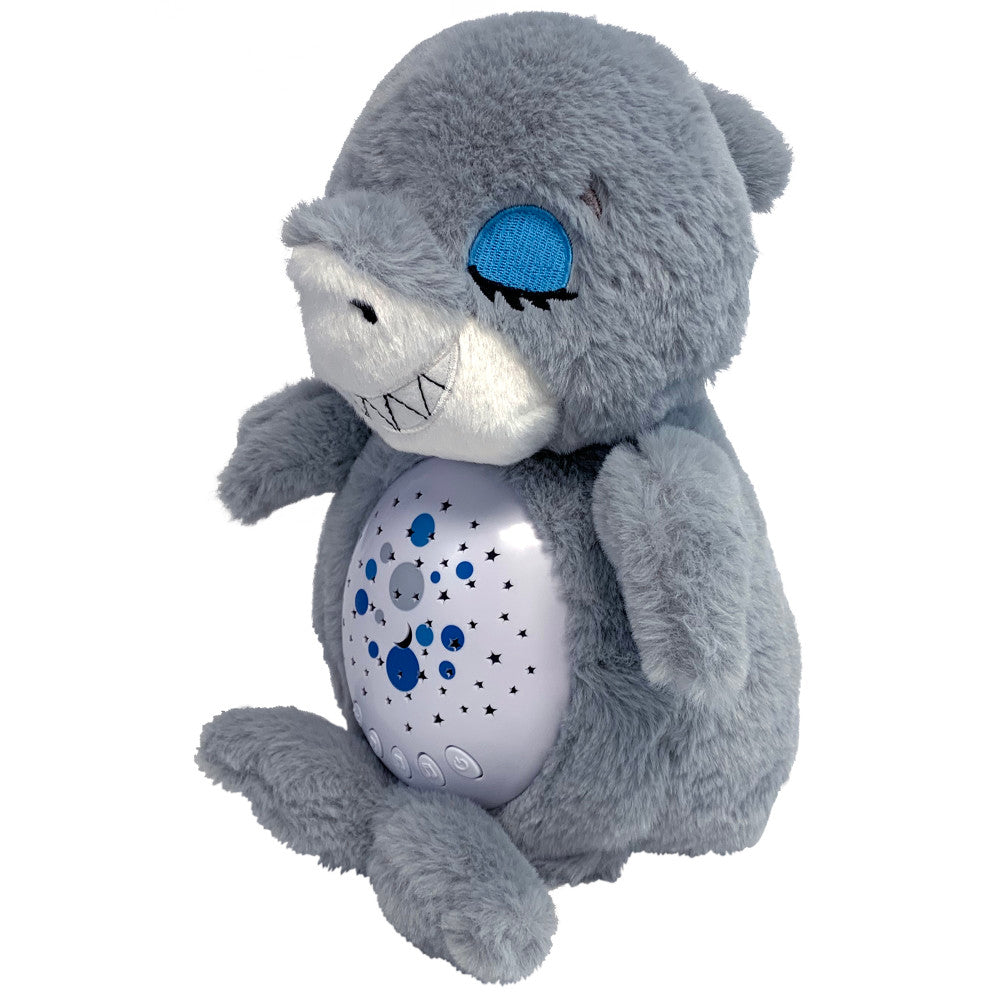 Happy Nappers Lullabrites Sweet Dreams Interactive Shark Plush - Grey & Blue - Image 2