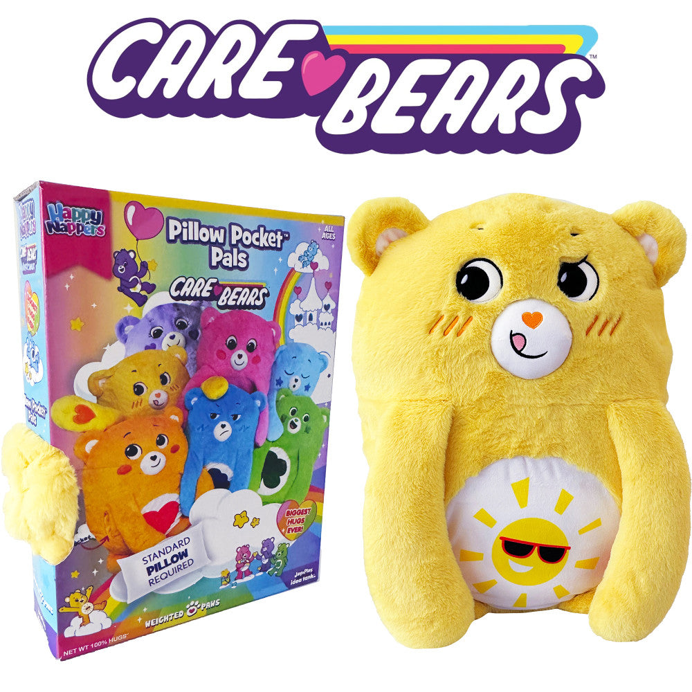Care Bears Funshine Bear Happy Nappers Pillow Pocket Pal - Image 5