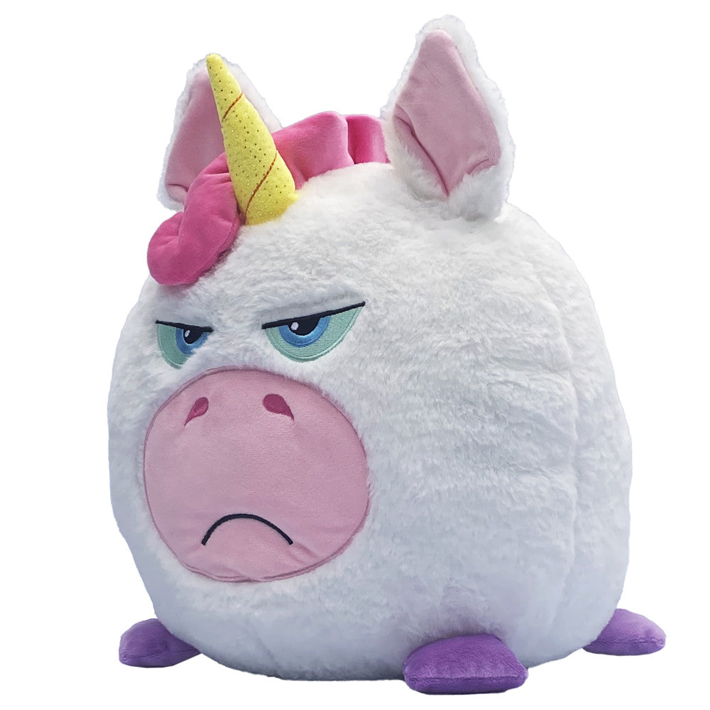 Hangry Petz Luna Unicorn 12 inch Talking Plush - White-Pink-Purple - Image 4