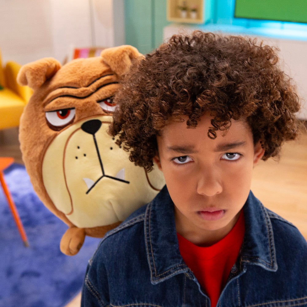 Hangry Petz Charlie Bulldog 12-inch Talking Plush - Brown - Image 3