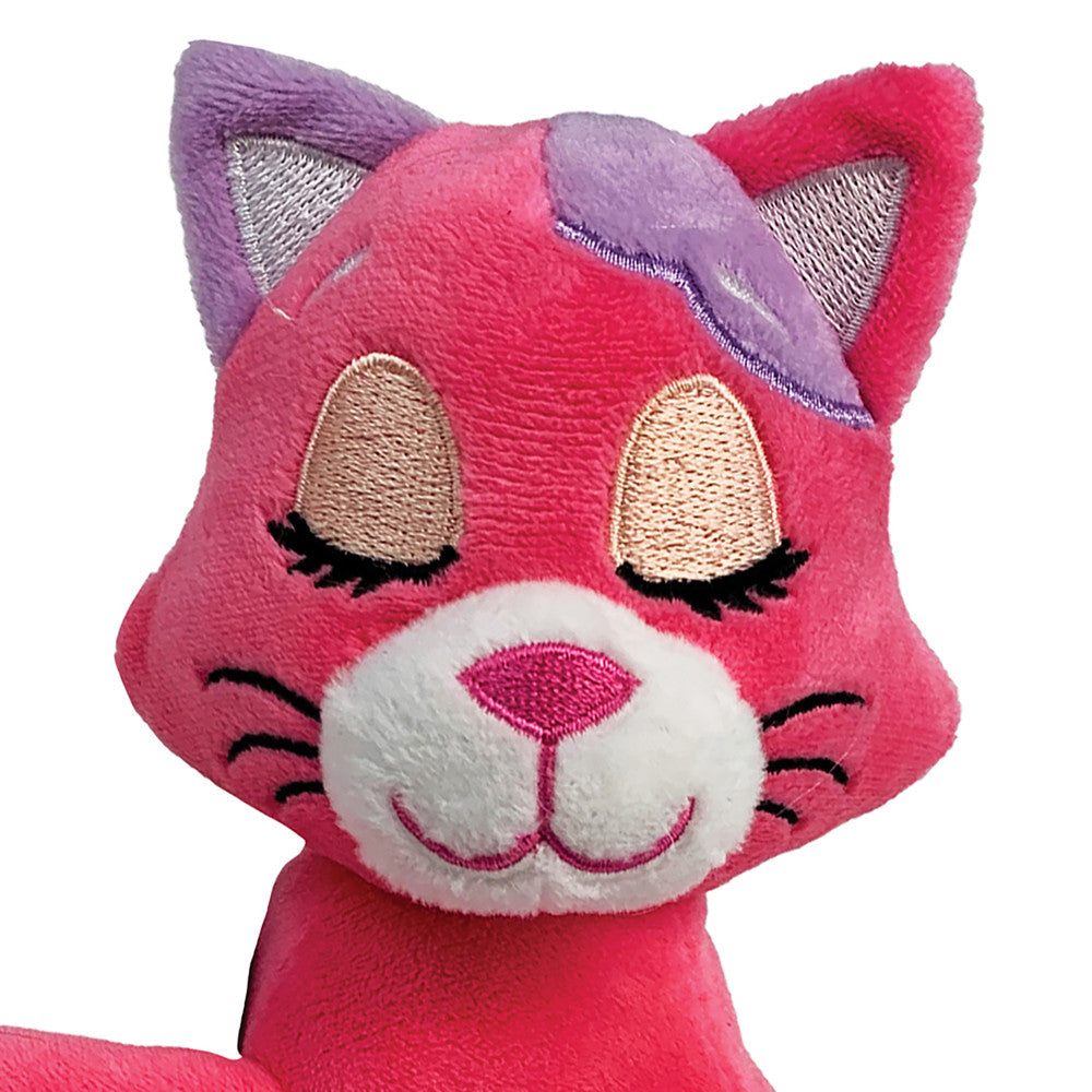 Happy Nappers Lullabrites 10 inch Interactive Pink Cat Moon Pet Plush - Image 3