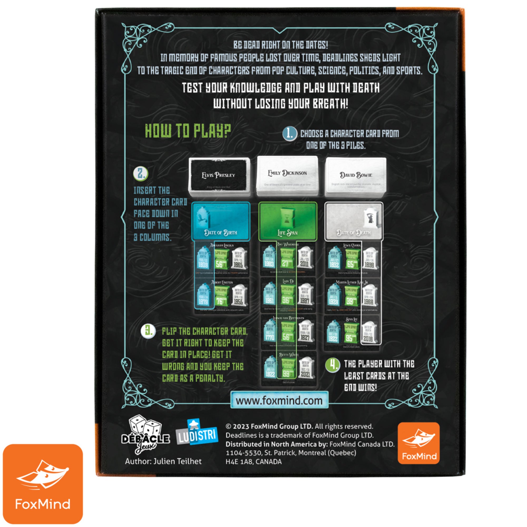 Alternative view of Deadlines FoxMind Pop Culture Trivia Card Game, Ages 12+