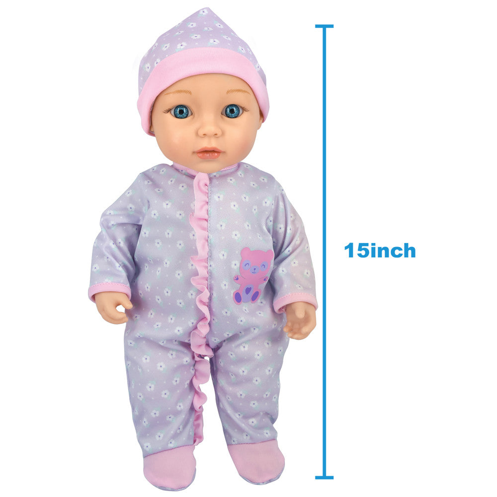 Cuddle Kids 15 inch Baby's First Check Up Doll - Pink & Purple - Image 3