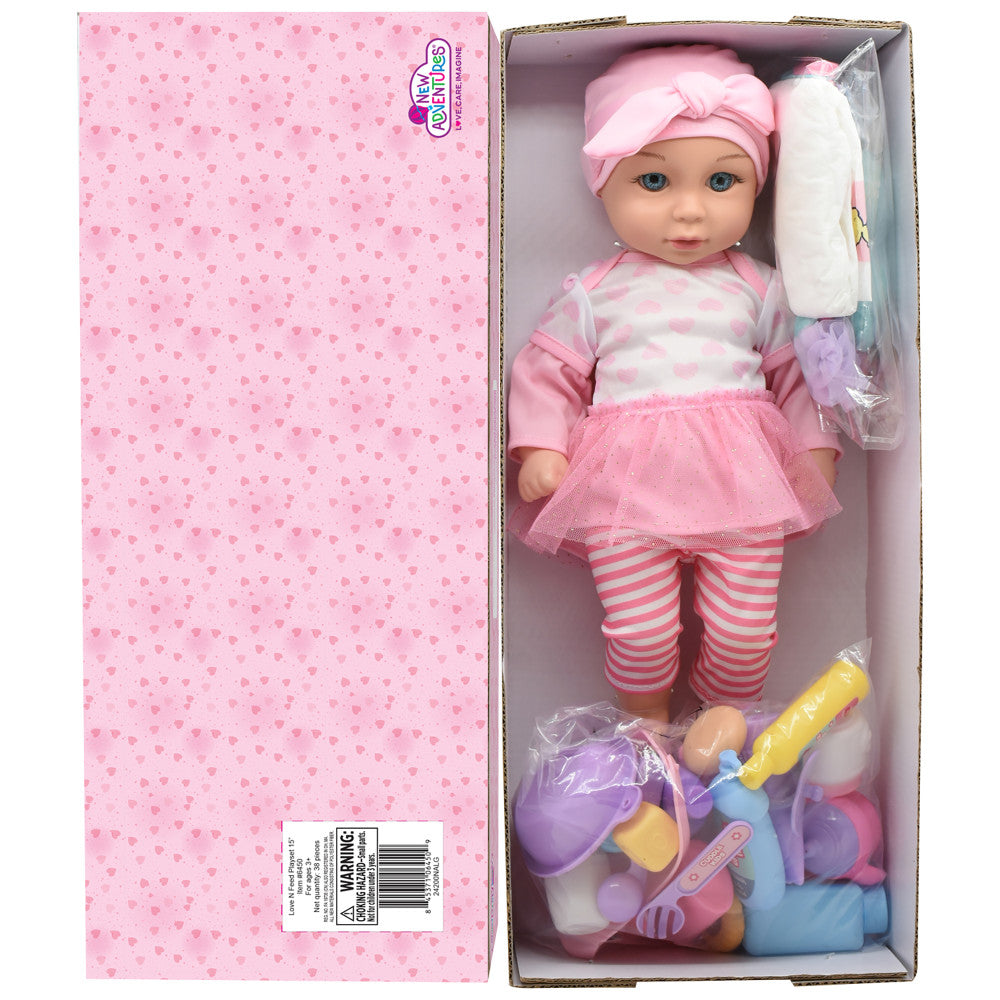 Cuddle Kids 15-inch - Pink Tutu Love N' Feed Playset - Image 4