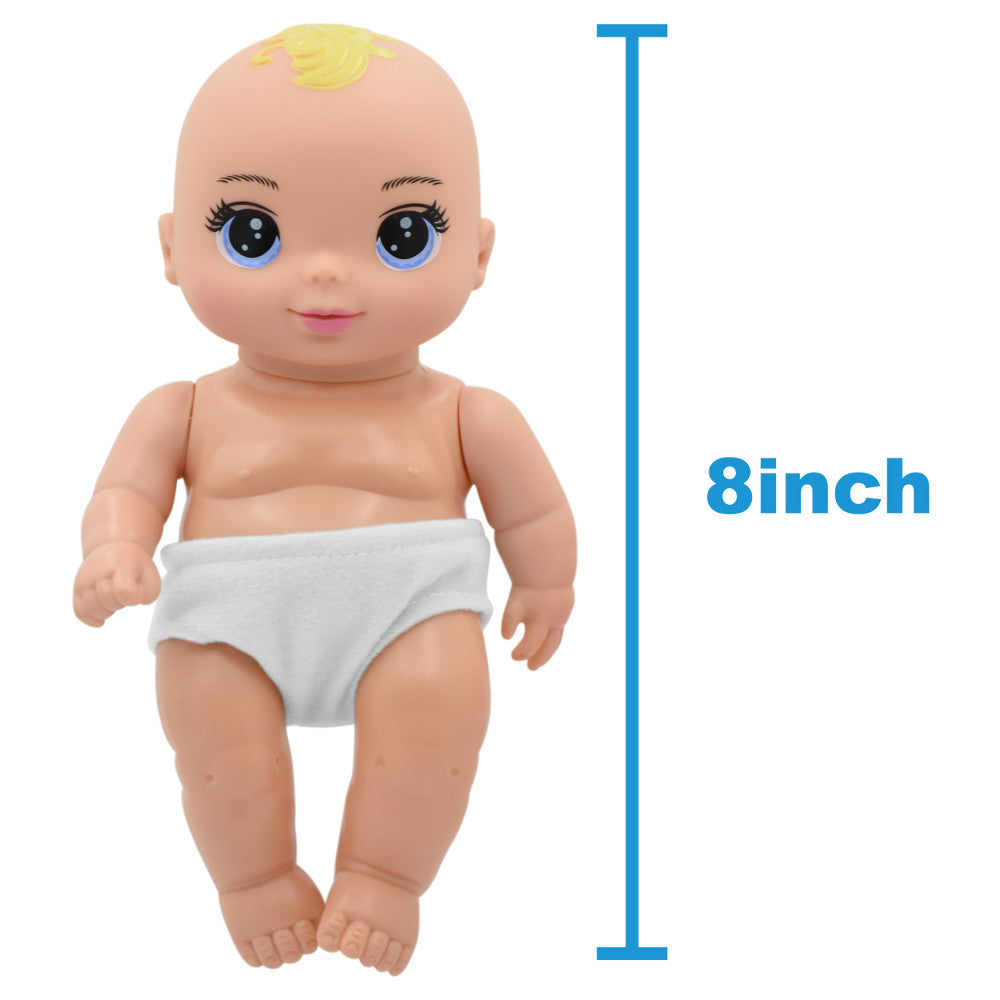 Magic Nursery 8" Special Delivery Set - Blue - Posable Baby Doll, Age 2+ - Image 3