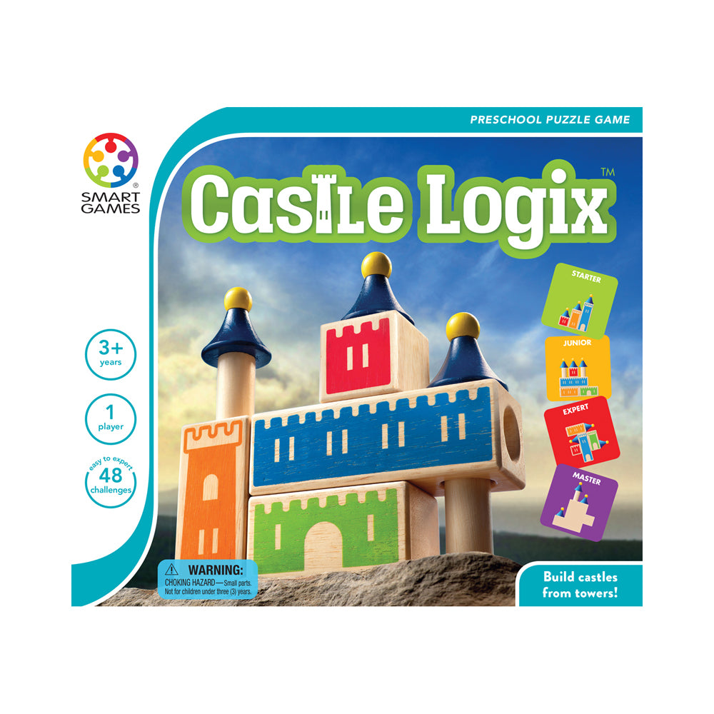 Alternative view of SmartGames Castle Logix Wooden Puzzle Game - Educational Brain Game for Kids