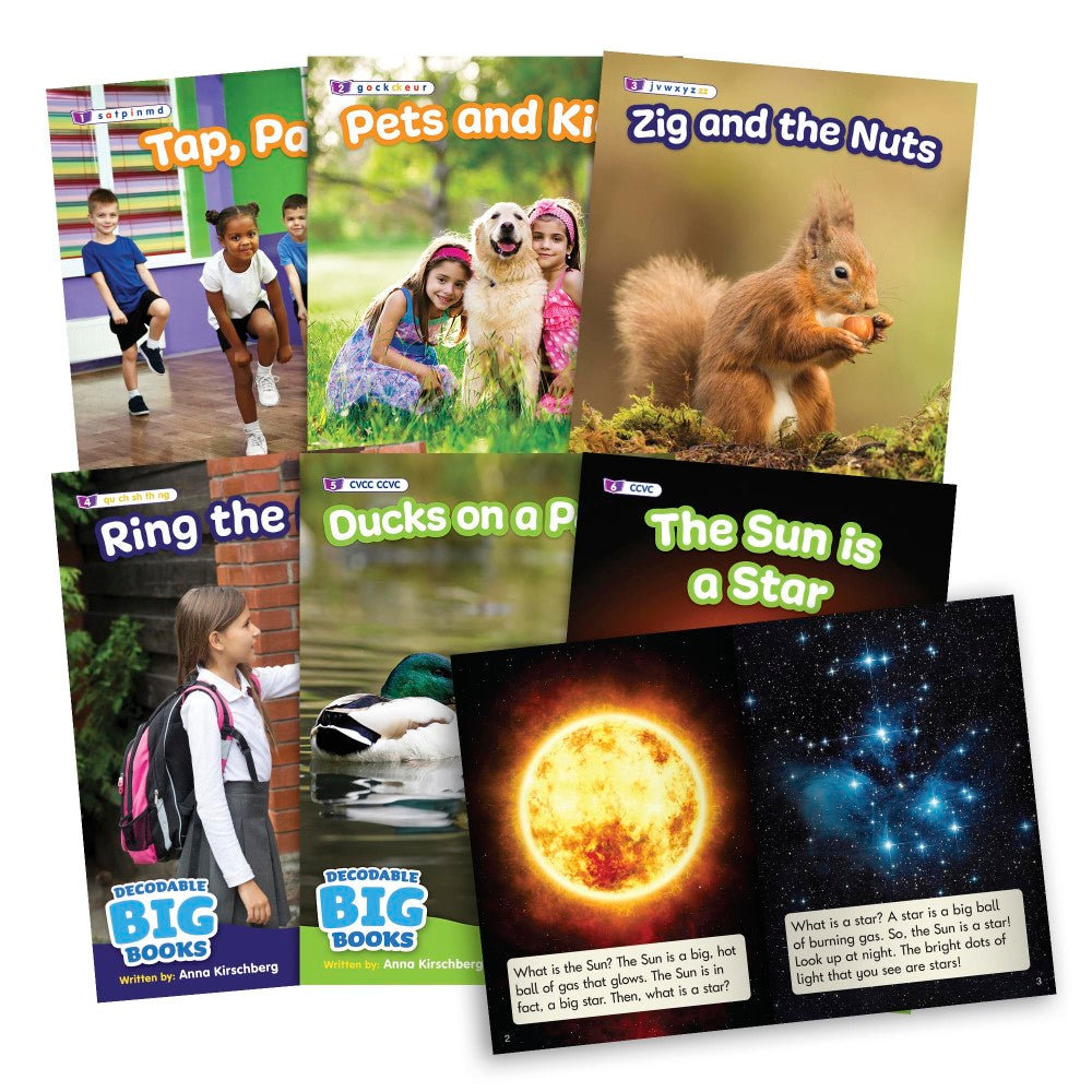 Alternative view of Beanstalk Books: Decodable Big Books Non-Fiction Set - 6 XL Books