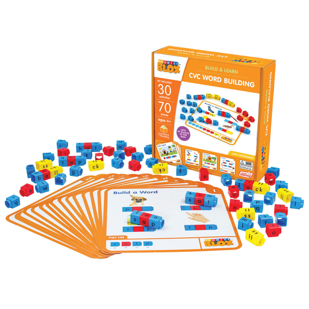 Junior Learning Rainbow Phonics Blox - CVC Word Building - Phase 2 for Kids 4+ - Image 2