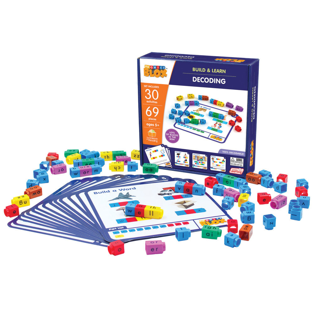 Junior Learning Rainbow Phonics Blox - Decoding Phase 3 - Educational Toy for Ages 5+ - Image 2