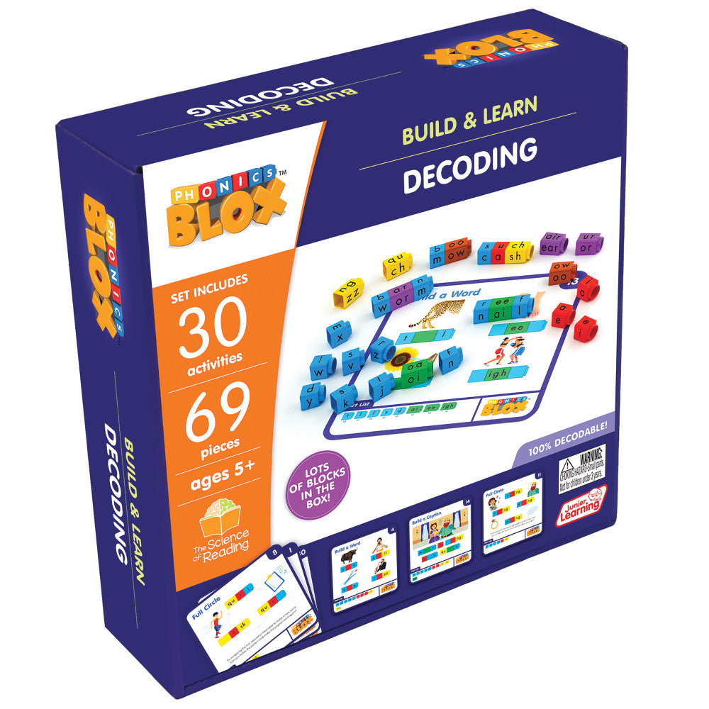 Junior Learning Rainbow Phonics Blox - Decoding Phase 3 - Educational Toy for Ages 5+ - Image 5