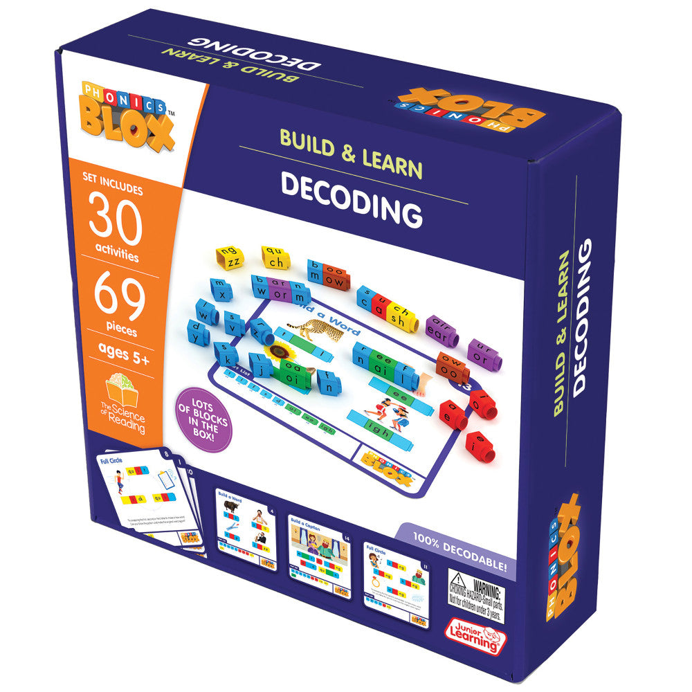 Junior Learning Rainbow Phonics Blox - Decoding Phase 3 - Educational Toy for Ages 5+ - Image 6