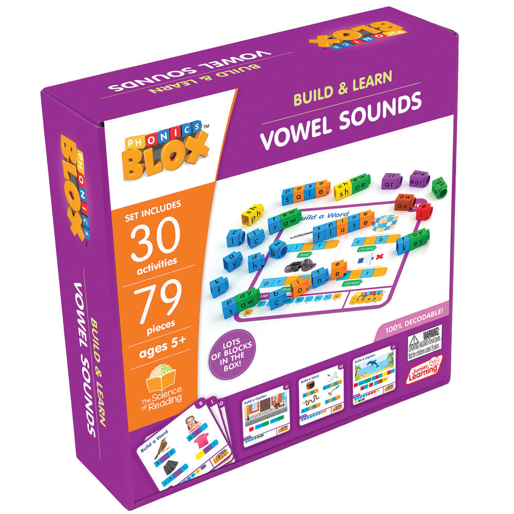 Junior Learning Rainbow Phonics Blox - Vowel Sounds Phase 5 - Educational Toy for Kids 5+ - Image 5