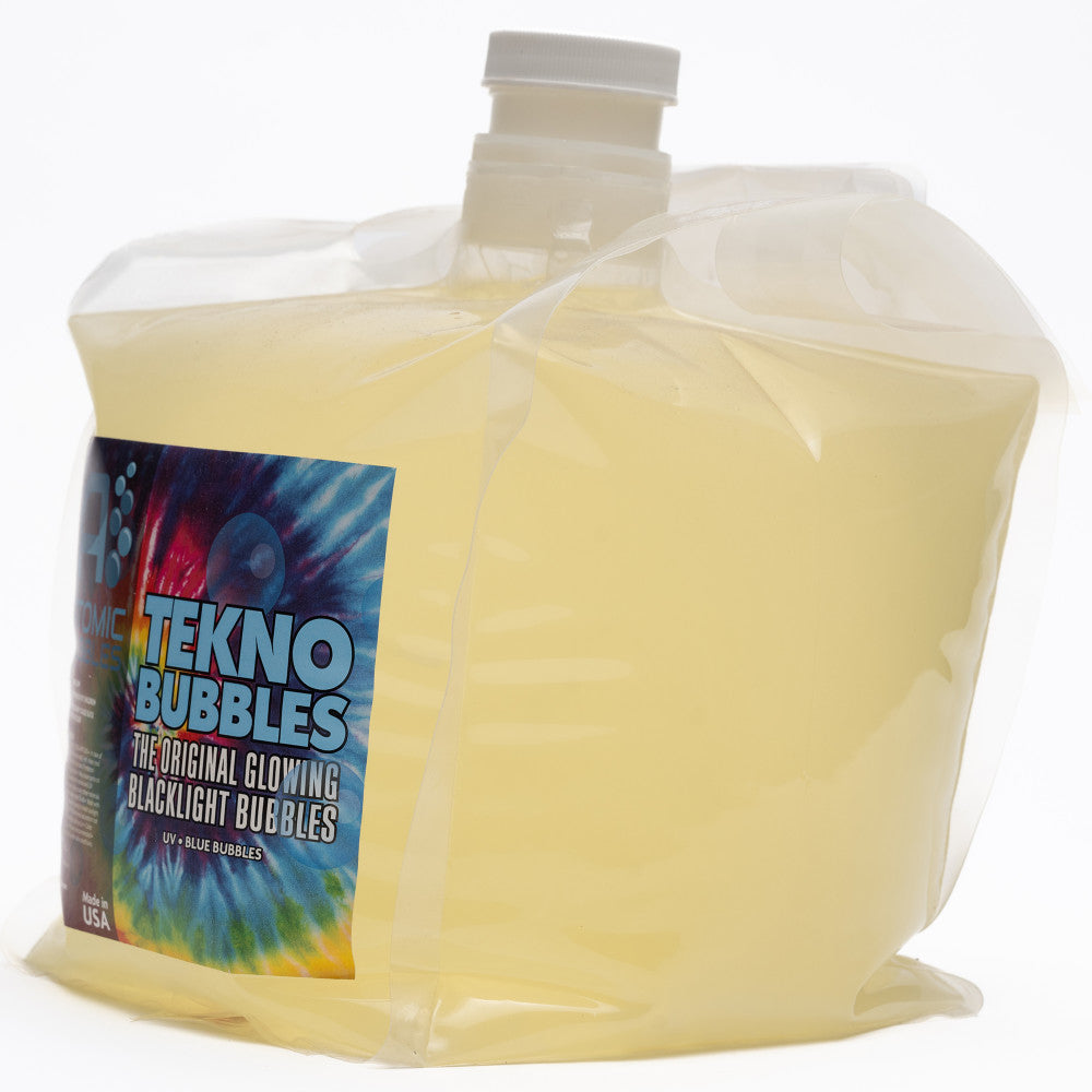 Atomic Bubbles Tekno Bubbles - UV Glowing Bubble Refill - Blue - 128oz - Image 3