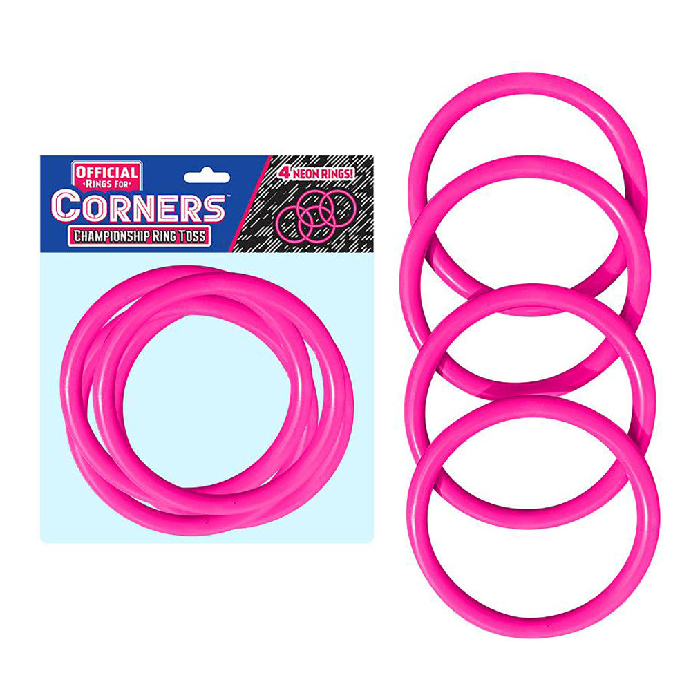 Alternative view of Corners Championship Magenta Pink Ring Toss Set - 4pc Official Ring Set