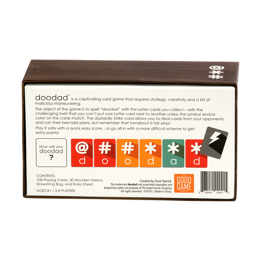 Alternative view of Doodad Strategy Critical Thinking Card Game