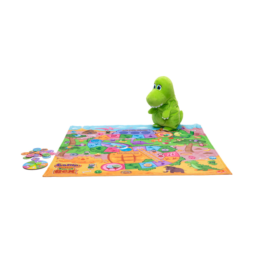 Alternative view of Game-A-Saurus Rex Interactive Plush and Board Game