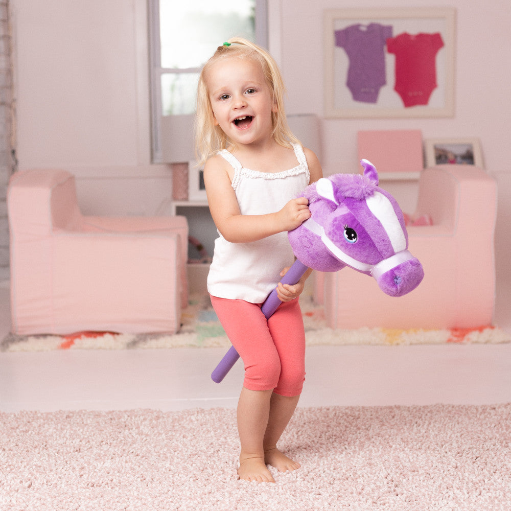 Alternative view of Plush Stick Pony 27 inch Interactive Toy - Purple