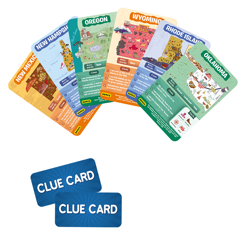 Guess in 10 The 50 States Educational Board Game - Image 2