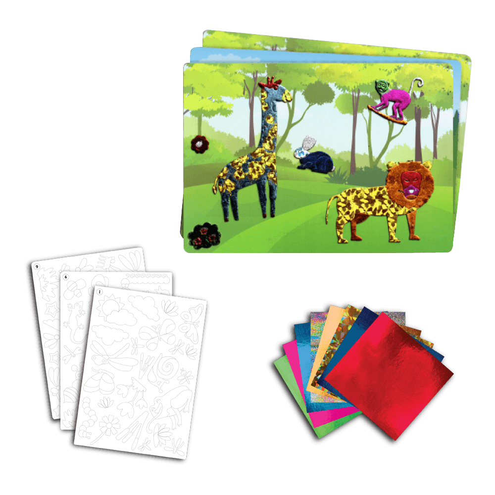 Foil Fun World of Animals Creative Foil Art Kit - Image 2