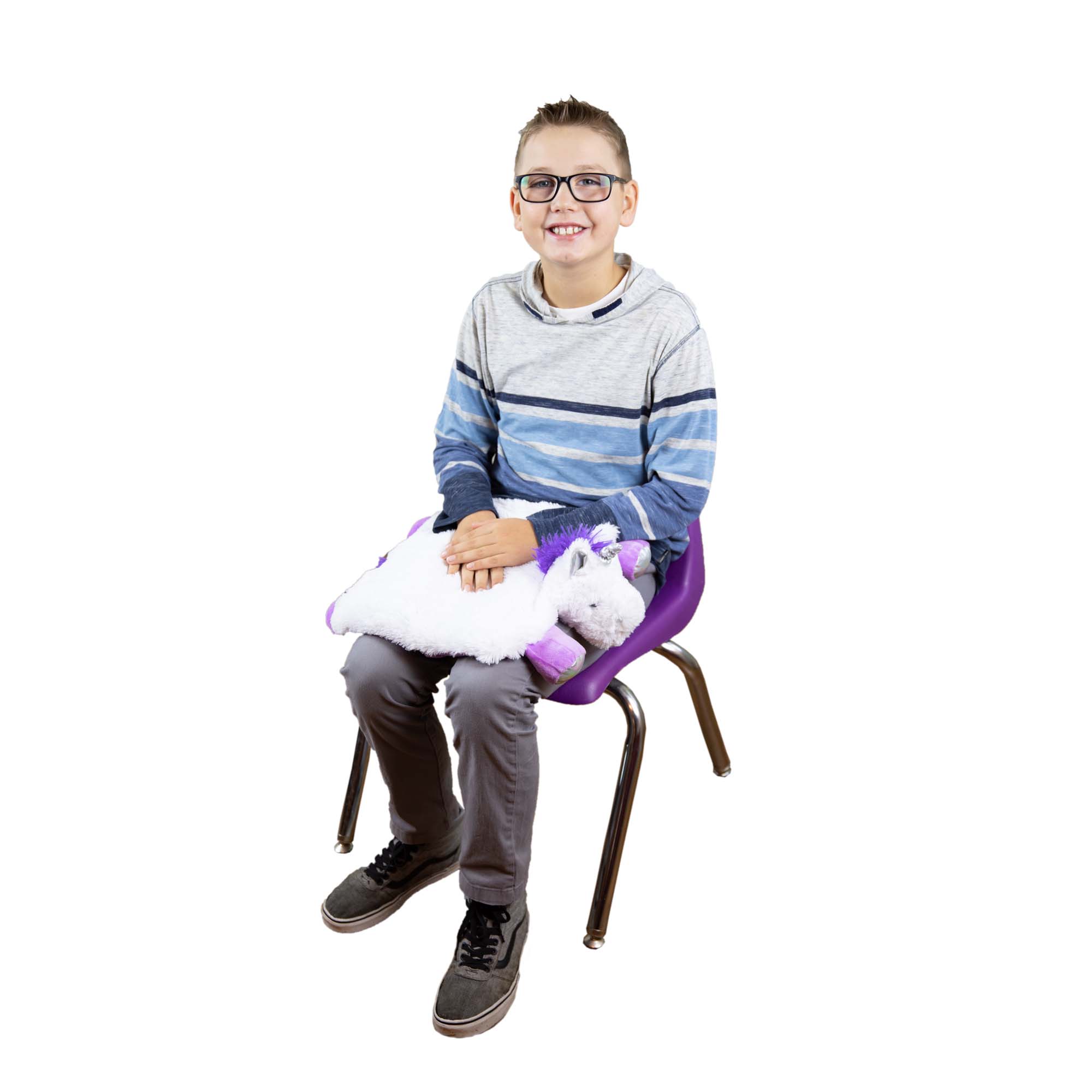 Bouncyband Unicorn Sensory Plush Weighted Lap Pad – Comforting and Washable - Image 5