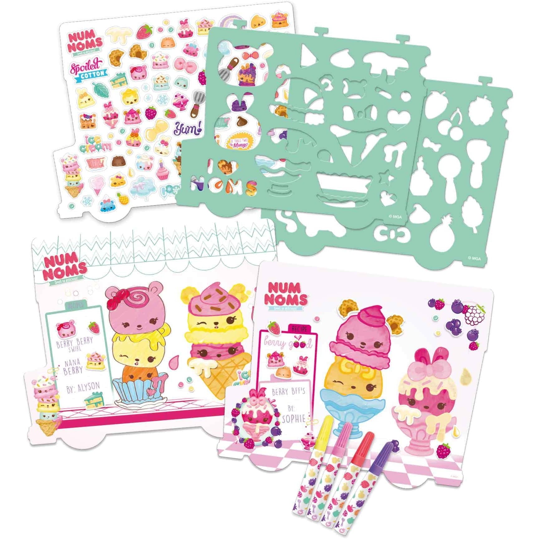 Num Noms Sketch n Sniff Portfolio with Scented Markers and Scratch 'n Sniff Stickers - Image 2