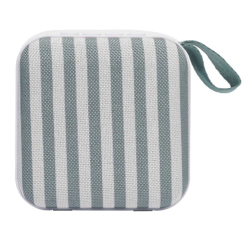 Sunnylife Portable Travel Speaker - Vacay Olive Stripe - Wireless & Compact