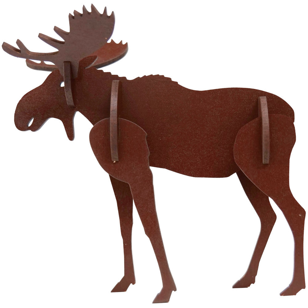 Little & Wood: Medium Moose 3D Wooden Puzzle Kit - Image 2