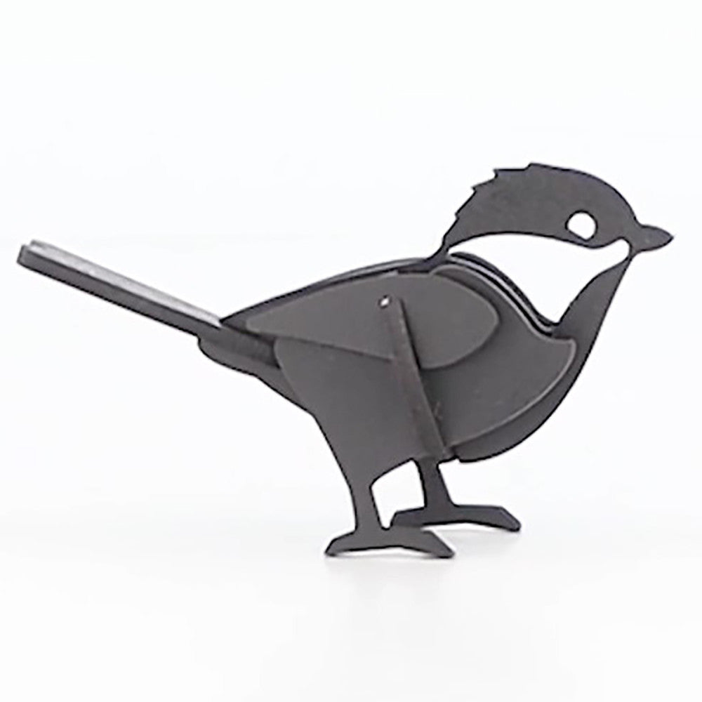 Little & Wood Chickadee 3D Wooden Puzzle Kit - Small Black Model - Image 5